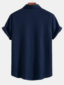 Camisa de botones de gofre