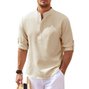 Camisa de cuello mao casual Ascot
