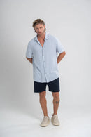Short Urbano Sarga Con Elastano Azul Oscuro