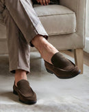 Mocasines Premium de Gamuza Negra