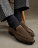 Mocasines Premium de Gamuza Negra