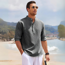 Camisa de cuello mao casual Ascot